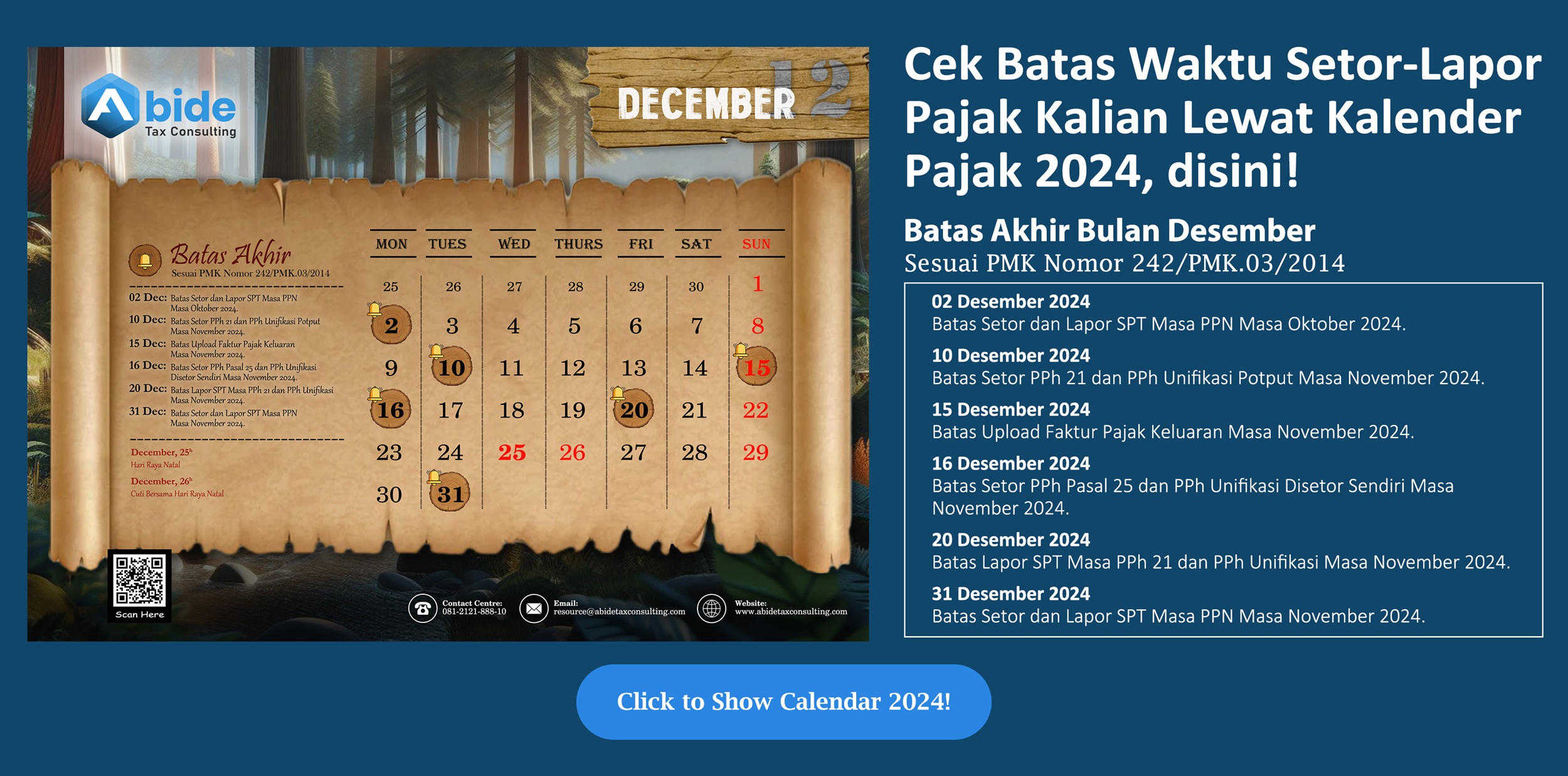 kalender pajak desember 2024