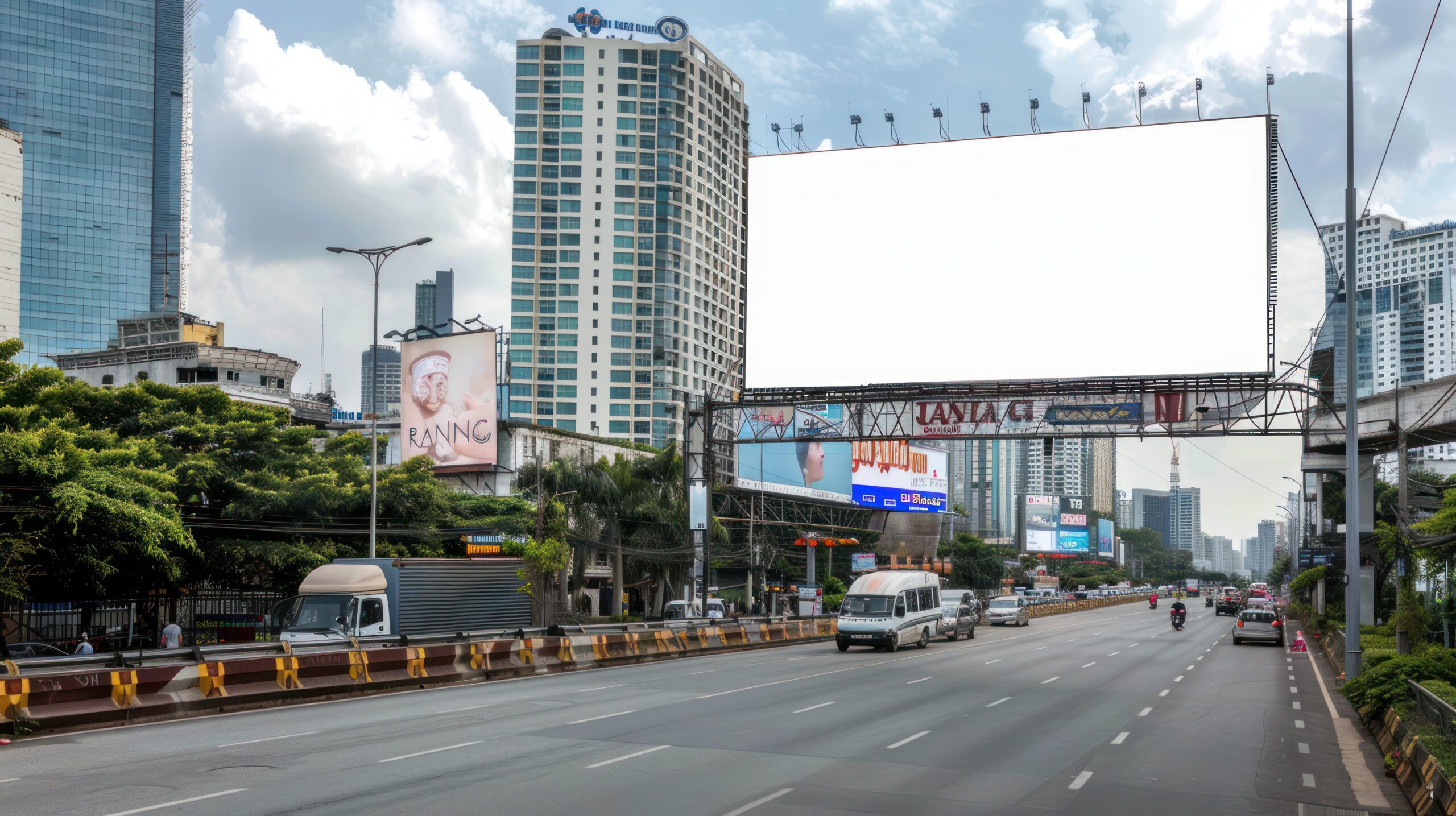 Ilustrasi papan reklame di Jakarta dengan aturan pajak baru